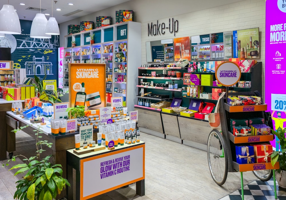 Interior of a busy retail store